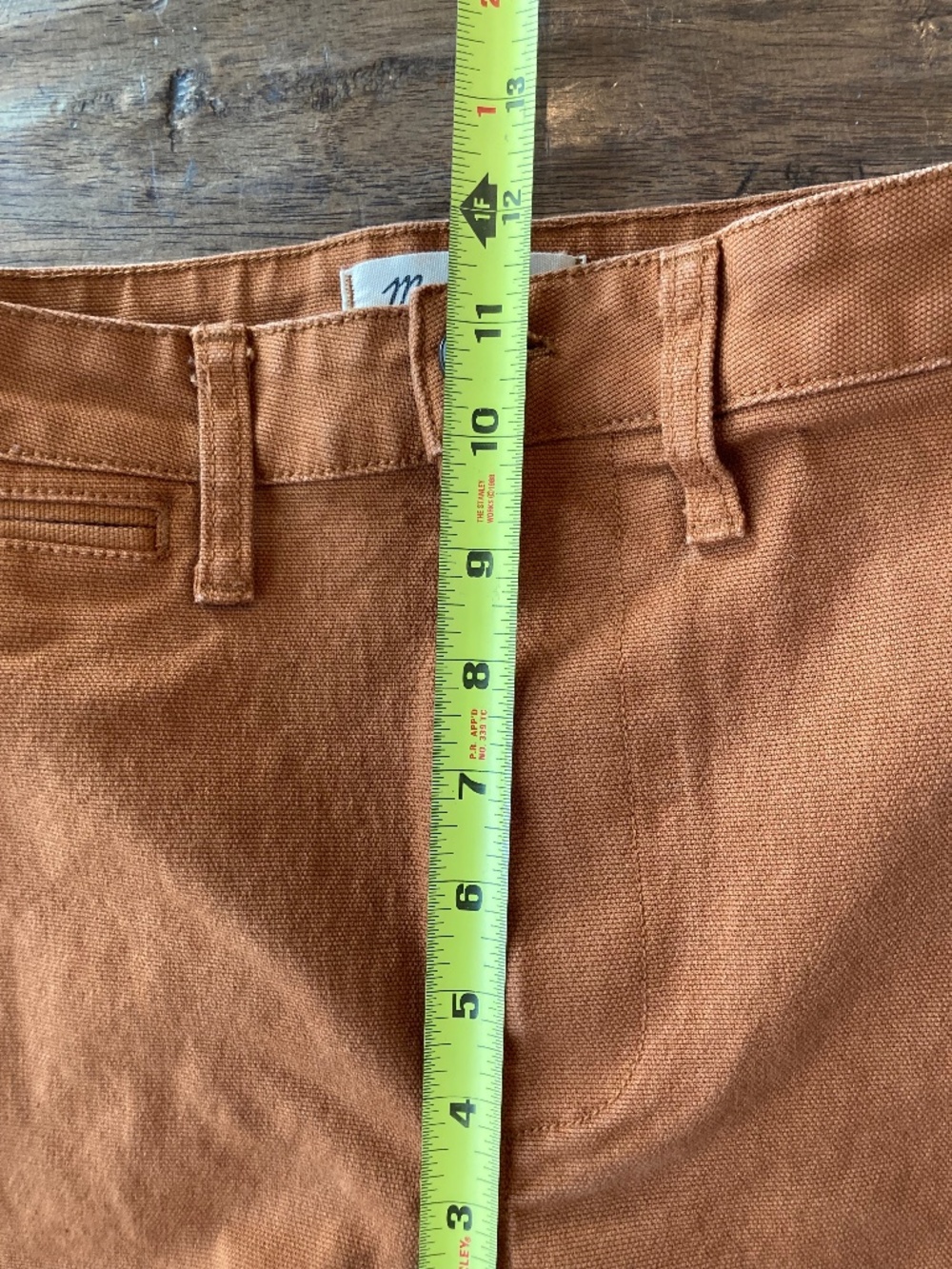 Madewell Emmett Slim Wide-Leg Crop Pants Size 26 Tawny Burnt Orange - Picture 7 of 8